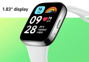 Planet Gates Gray n blue strap / CHINA Global Version Xiaomi Redmi Watch 3 Active 1.83" Display 5ATM Waterproof Bluetooth Phone Call 100+ Sport Modes New Arrivals
