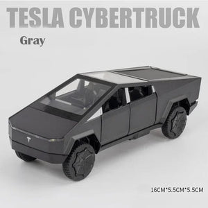 Planet Gates Gray no box 1:32 Tesla Cybertruck Pickup Alloy Car Model Diecast Toy Vehicle Sound And Light Simitation For Children Christmas Gift Boy Toys