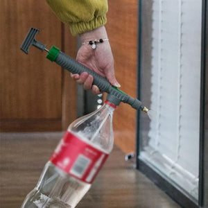 Planet Gates Gray paragraph Gardening Watering Sprayer Beverage Bottle Watering Can High Pressure Small Manual Pressure Adjustable Spray Head