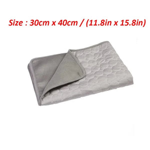 Planet Gates GRAY / S 30cm x 40cm / Quadrate Guinea Pig Cage Liners Summer Small Animal Cooling Mat Breathable Hamster Pee Pad for Rabbit Cage Chinchilla Hedgehogs Pet Item