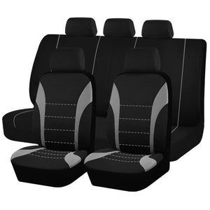 Planet Gates Gray Seat Covers 9pcs Set Car Cushion Auto Accessories Seat Protect Five-Seat Universal Black Gray Blue Red