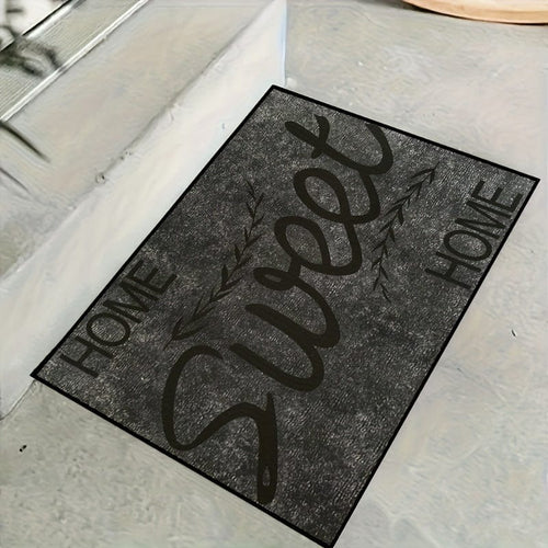 Planet Gates Gray Sweet / 40*60cm/15.74*23.62 1pc Dirt Resistant Welcome Doormat, Modern Geometric Low Pile Indoor Outdoor Entrance Mat, Absorbent Bath Mat, Suitable For Living Room Bedroom Bathroom Kitchen Balcony Patio Carpet