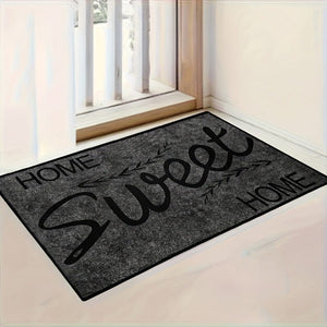 Planet Gates Gray Sweet / 50*80cm/19.68*31.49in 1pc Dirt Resistant Welcome Doormat, Modern Geometric Low Pile Indoor Outdoor Entrance Mat, Absorbent Bath Mat, Suitable For Living Room Bedroom Bathroom Kitchen Balcony Patio Carpet