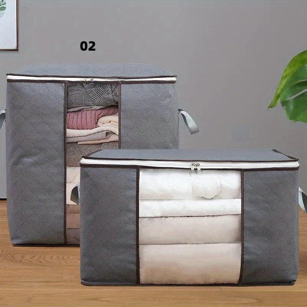 Planet Gates Gray / Vertical Organize Your Closet with This Large Storage Bag - Reinforced Handle, Clear Window, and Sturdy Zippers! Bedroom Accessories