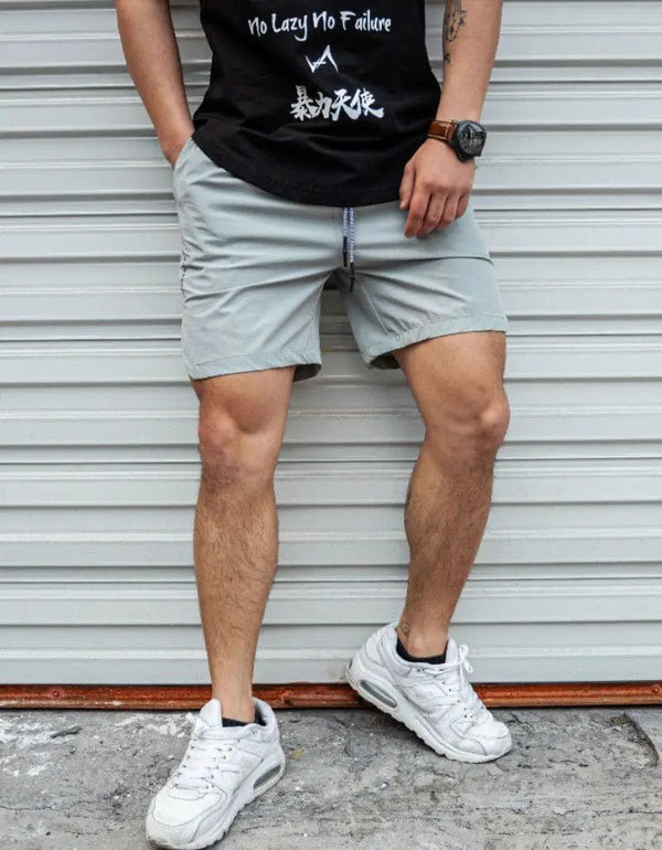 Planet Gates GRAY / XXXL Men Hot Shorts Light Weight Thin Short Pants Running Squat Fitness Shorts Men GYM Wear Quick-drying Drawstring Shorts