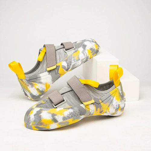 Planet Gates gray yellow / 43Foot length26.39cm / CHINA Professional Rock-Climbing shoes indoor outdoor climbing shoes beginners entry-level Rock-Climbing bouldering training shoes