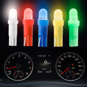 Planet Gates green 10 PCS of T5 1 LED 12V Ceramic Dashboard Gauge Instrument Ceramic Car Auto Side Wedge Light Lamp Bulb