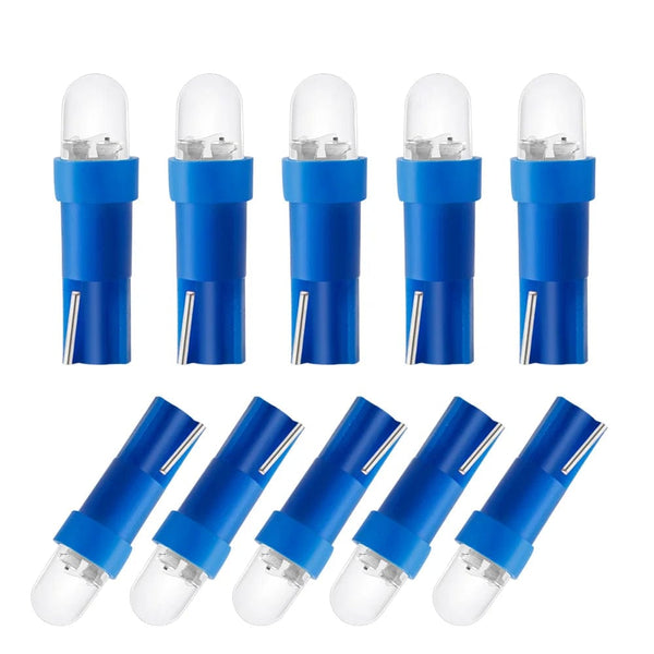 Planet Gates green 10 PCS of T5 1 LED 12V Ceramic Dashboard Gauge Instrument Ceramic Car Auto Side Wedge Light Lamp Bulb