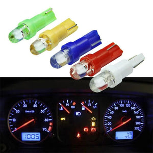 Planet Gates green 10 PCS of T5 1 LED 12V Ceramic Dashboard Gauge Instrument Ceramic Car Auto Side Wedge Light Lamp Bulb