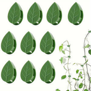 Planet Gates Green 10pcs, Plant Climbing Wall Fixture Clips, Self-adhesive Plant Fixing Hook, Sticky Plant Fixing Clip For Plant Garden Pothos Vine Decoration