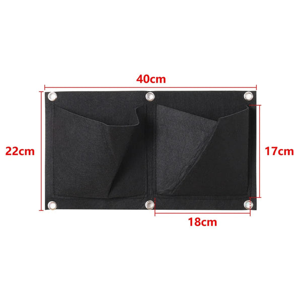 Planet Gates Green 12 Pockets NEW Wall Hanging Pockets Planting Bags Flower Pot Home Garden Grow Bag Garden Planter Vertical Suculentas Plant Pot Home Decor