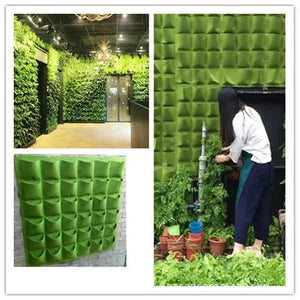 Planet Gates Green 12 Pockets NEW Wall Hanging Pockets Planting Bags Flower Pot Home Garden Grow Bag Garden Planter Vertical Suculentas Plant Pot Home Decor