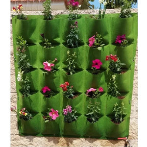 Planet Gates Green 12 Pockets NEW Wall Hanging Pockets Planting Bags Flower Pot Home Garden Grow Bag Garden Planter Vertical Suculentas Plant Pot Home Decor