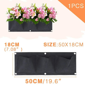 Planet Gates Green 12 Pockets NEW Wall Hanging Pockets Planting Bags Flower Pot Home Garden Grow Bag Garden Planter Vertical Suculentas Plant Pot Home Decor