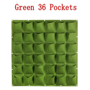 Planet Gates Green 12 Pockets NEW Wall Hanging Pockets Planting Bags Flower Pot Home Garden Grow Bag Garden Planter Vertical Suculentas Plant Pot Home Decor