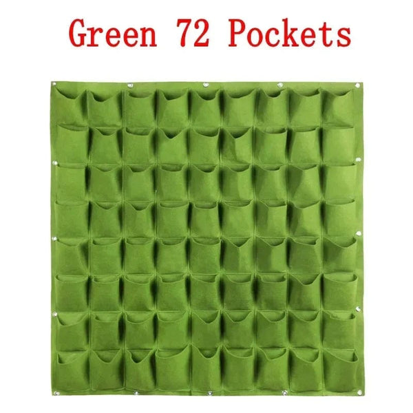 Planet Gates Green 12 Pockets NEW Wall Hanging Pockets Planting Bags Flower Pot Home Garden Grow Bag Garden Planter Vertical Suculentas Plant Pot Home Decor