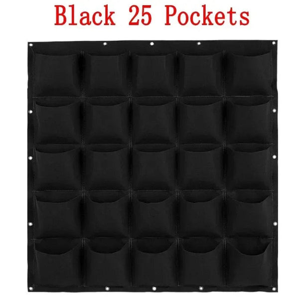 Planet Gates Green 12 Pockets NEW Wall Hanging Pockets Planting Bags Flower Pot Home Garden Grow Bag Garden Planter Vertical Suculentas Plant Pot Home Decor