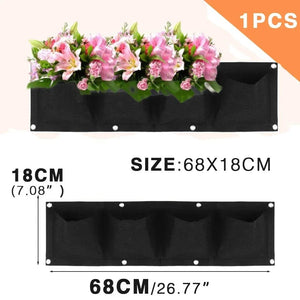 Planet Gates Green 12 Pockets NEW Wall Hanging Pockets Planting Bags Flower Pot Home Garden Grow Bag Garden Planter Vertical Suculentas Plant Pot Home Decor