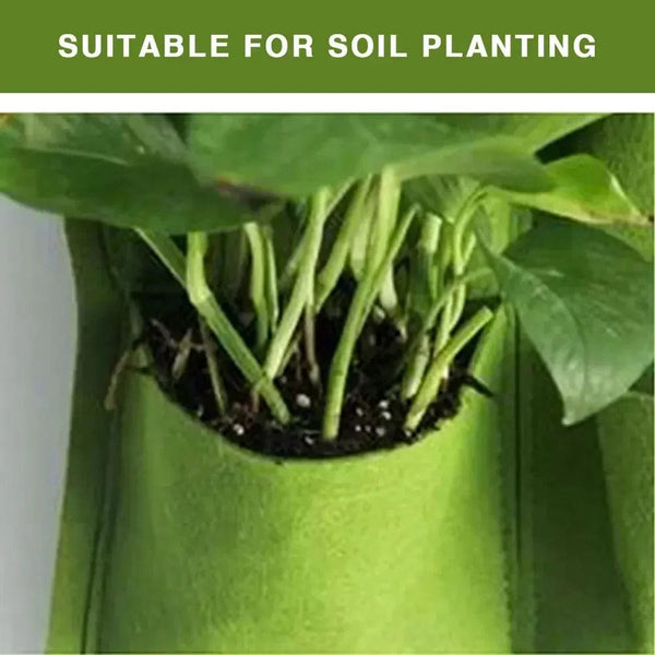 Planet Gates Green 12 Pockets NEW Wall Hanging Pockets Planting Bags Flower Pot Home Garden Grow Bag Garden Planter Vertical Suculentas Plant Pot Home Decor