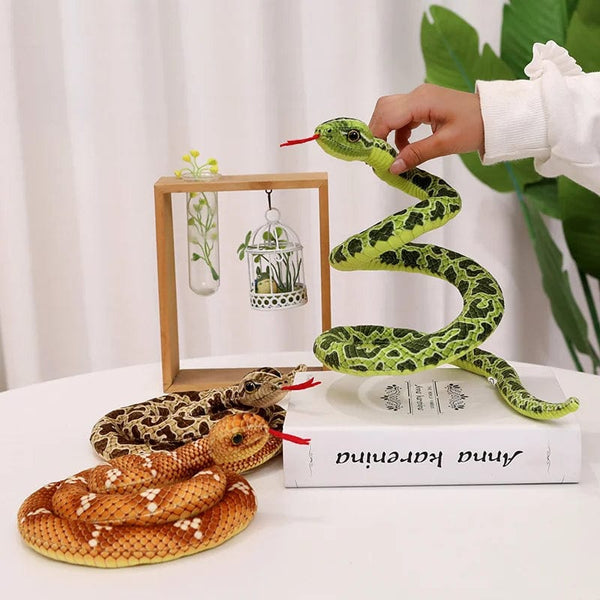 Planet Gates green / 120cm Simulated Python Snake Plush Toy Giant Boa Cobra Long Stuffed Snake Plushie Pillow Children Boys Gift Home Decoration