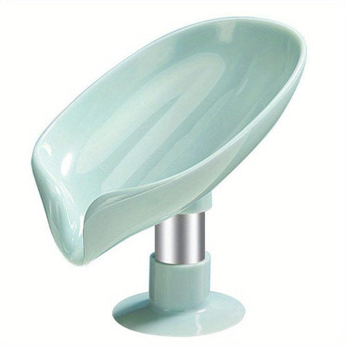 Planet Gates Green / 1pc 1/3pcs Leaf Shaped Soap Box, Drainage Soap Holder, Suction Cup Soap Dish Tray, Soap Dish Soap Container For Bathroom Organization And Storage, Bathroom Accessories