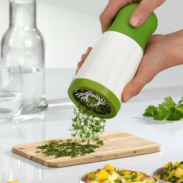 Planet Gates Green / 1pc 1pc, New Herb Grinder Mill, Parsley Shredder Chopper, Multifunction Fruit Vegetable Cutter, Garlic Press Squeezer, Kitchen Tool, Kitchen Gadgets