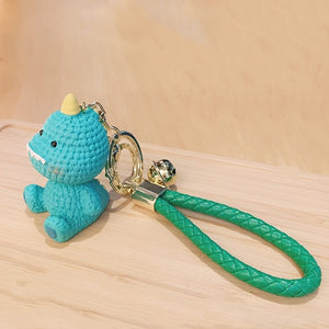 Planet Gates Green 1pc Cute Cartoon Animal Keychain Resin Anime Bunny, Pig Dinosaur Keyring Pendant, Bag Charm, Car Keychain, Car Accessories, Gifts