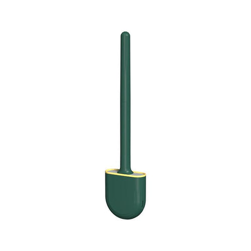 Planet Gates Green 1pc, Detachable Soft Rubber Toilet Brush With No Dead Angle Cleaning - Easy To Use And Effective