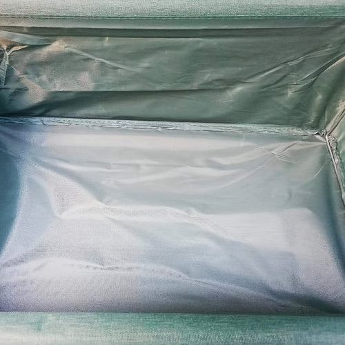 Planet Gates Green 1pc Foldable Storage Box With Steel Frame, Large Capacity Clothes, Trousers, Storage Basket, Car Storage Box