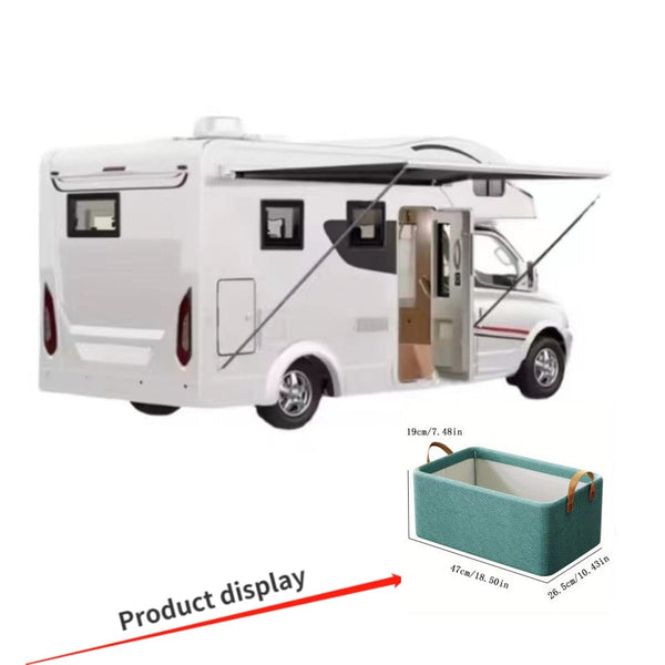 Planet Gates Green 1pc Foldable Storage Box With Steel Frame, Large Capacity Clothes, Trousers, Storage Basket, Car Storage Box