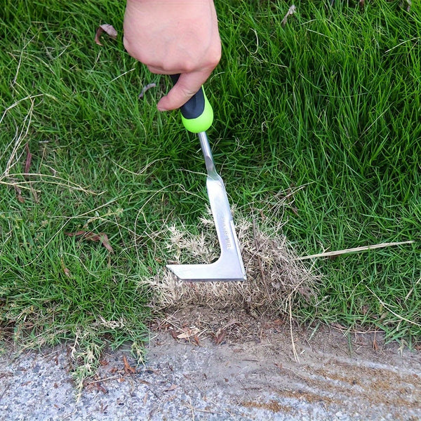 Planet Gates Green 1pc, Gardening Tool Crack Weeder Manual Weeder Sidewalk Crevice Weeding Tool Paver Weed Removal Tool L-Shaped Hook Blade For Cracks Grass Moss Garden Yard Cutting Sod Gaps Between Paving Weeding Tool