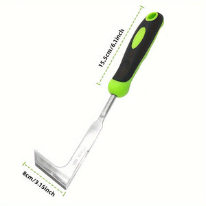 Planet Gates Green 1pc, Gardening Tool Crack Weeder Manual Weeder Sidewalk Crevice Weeding Tool Paver Weed Removal Tool L-Shaped Hook Blade For Cracks Grass Moss Garden Yard Cutting Sod Gaps Between Paving Weeding Tool