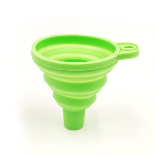 Planet Gates Green 1pc Silicone Collapsible Funnel Foldable Funnels For Water Bottle Liquid Transfer Kitchen Gadgets Accessories