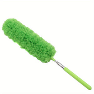 Planet Gates Green 1pc, Stainless Steel Telescopic Fiber Duster - Efficient Dust Removal And Sweeping With PP Wool - Cleaning Tools And Supplies