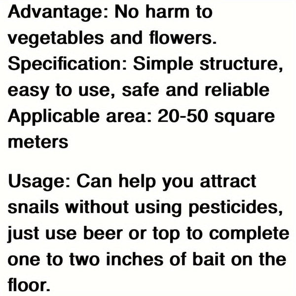 Planet Gates Green 1pc, The Snail Lure Trap Cage Is An Insect Trap For Garden Crawling Animals And Vegetable Gardens Made Of Plastic Insect Traps