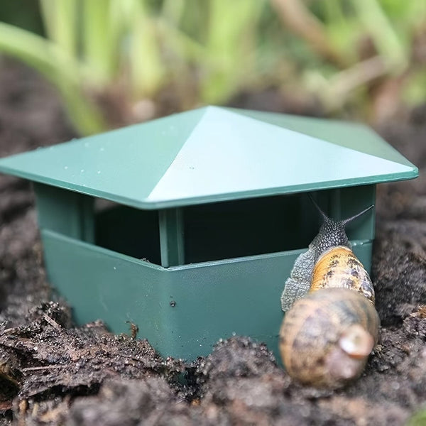 Planet Gates Green 1pc, The Snail Lure Trap Cage Is An Insect Trap For Garden Crawling Animals And Vegetable Gardens Made Of Plastic Insect Traps