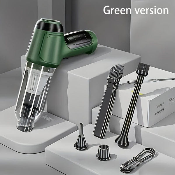 Planet Gates Green 1pc Vacuum Cleaner, High Suction Handheld Wireless VacuumCleaner, Compressed Air Dust Collector For Office KeyboardCleaner, Car Mini Vacuum Cleaner