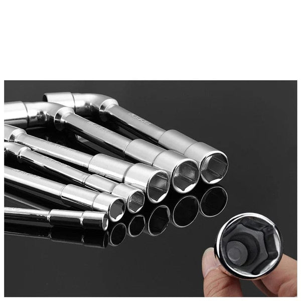 Planet Gates green 1pcL-shaped Pipe Socket Wrench Car Repair Tool 6MM Shaped Hexagonal Spanner Hand Tool