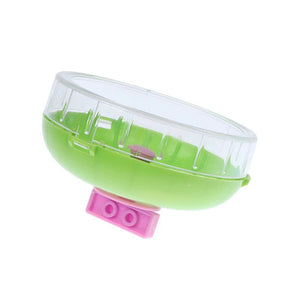 Planet Gates Green 1pcs 11cm Hamster Wheel Small Animal Running Disc Toys Cute Plastic Jogging Exercise Wheel Pet Cage Accessories