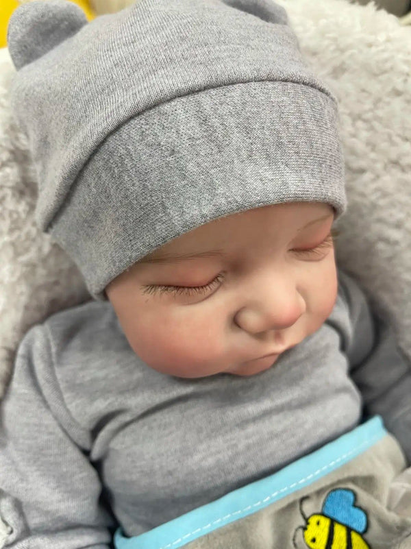 Planet Gates green 20 Inches Levi Reborn Baby Realistic Vinyl Body Alive LoL Bebe Newborn Finished Hair-painted Doll Children Girls Gift Dolls 4.7