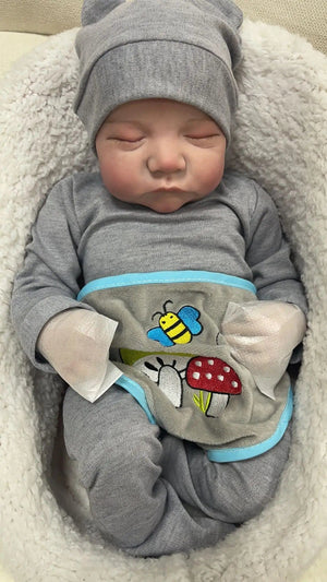 Planet Gates green 20 Inches Levi Reborn Baby Realistic Vinyl Body Alive LoL Bebe Newborn Finished Hair-painted Doll Children Girls Gift Dolls 4.7