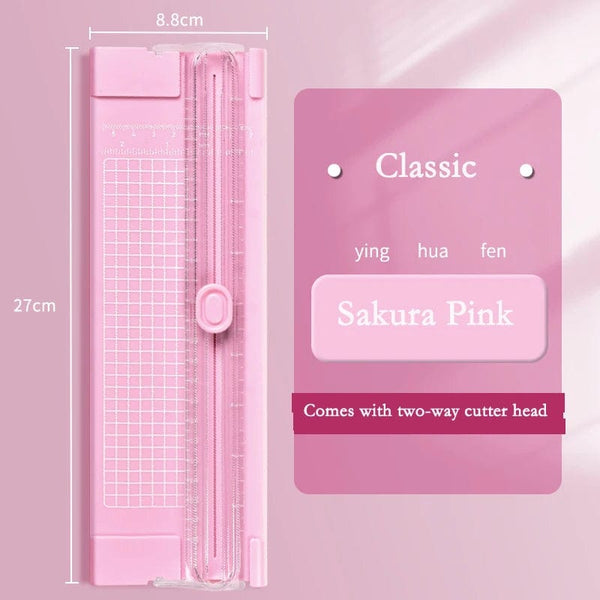 Planet Gates Green 2024 Fashion Popular Guillotine A4/A5 Paper Photo Trimmers Cutter Scrapbook Trimmer Lightweight Cutting Machine Office Supplies