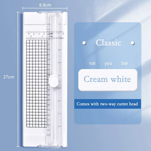 Planet Gates Green 2024 Fashion Popular Guillotine A4/A5 Paper Photo Trimmers Cutter Scrapbook Trimmer Lightweight Cutting Machine Office Supplies