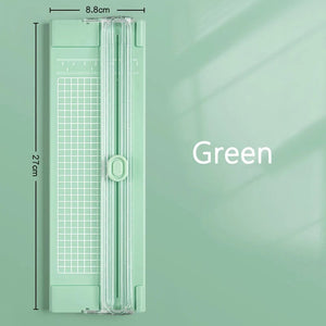 Planet Gates Green 2024 Fashion Popular Guillotine A4/A5 Paper Photo Trimmers Cutter Scrapbook Trimmer Lightweight Cutting Machine Office Supplies