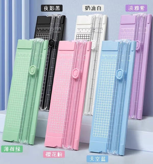 Planet Gates Green 2024 Fashion Popular Guillotine A4/A5 Paper Photo Trimmers Cutter Scrapbook Trimmer Lightweight Cutting Machine Office Supplies