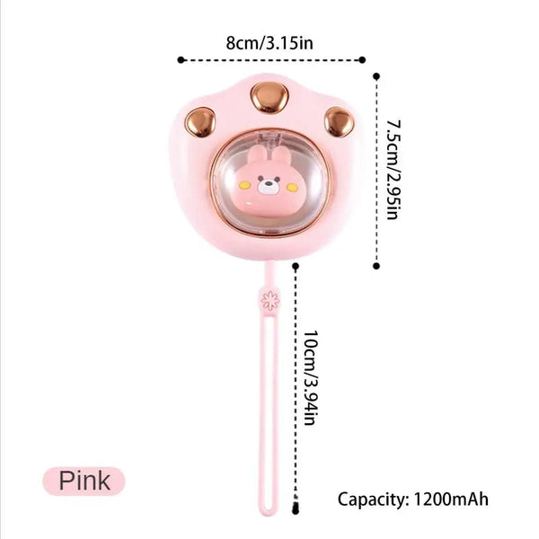 Planet Gates Green / 2400mAh / United States Cat Paw Hand Warmer Cold Weather Fast Heating USB Rechargeable Pocket Hand Heater For Camping Office School Outside