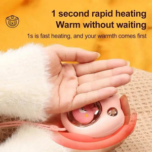 Planet Gates Green / 2400mAh / United States Cat Paw Hand Warmer Cold Weather Fast Heating USB Rechargeable Pocket Hand Heater For Camping Office School Outside