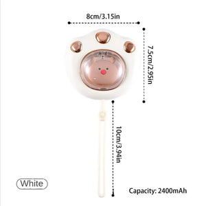 Planet Gates Green / 2400mAh / United States Cat Paw Hand Warmer Cold Weather Fast Heating USB Rechargeable Pocket Hand Heater For Camping Office School Outside