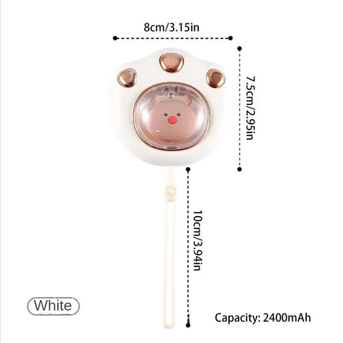 Planet Gates Green / 2400mAh / United States Cat Paw Hand Warmer Cold Weather Fast Heating USB Rechargeable Pocket Hand Heater For Camping Office School Outside