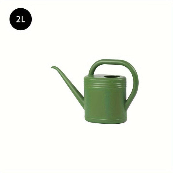 Planet Gates Green / 2L 1pc Portable Plastic Watering Can For Indoor Plants, Flower Watering Can Outdoor For Plants Flower, Indoor Long Spout, 1L/2L